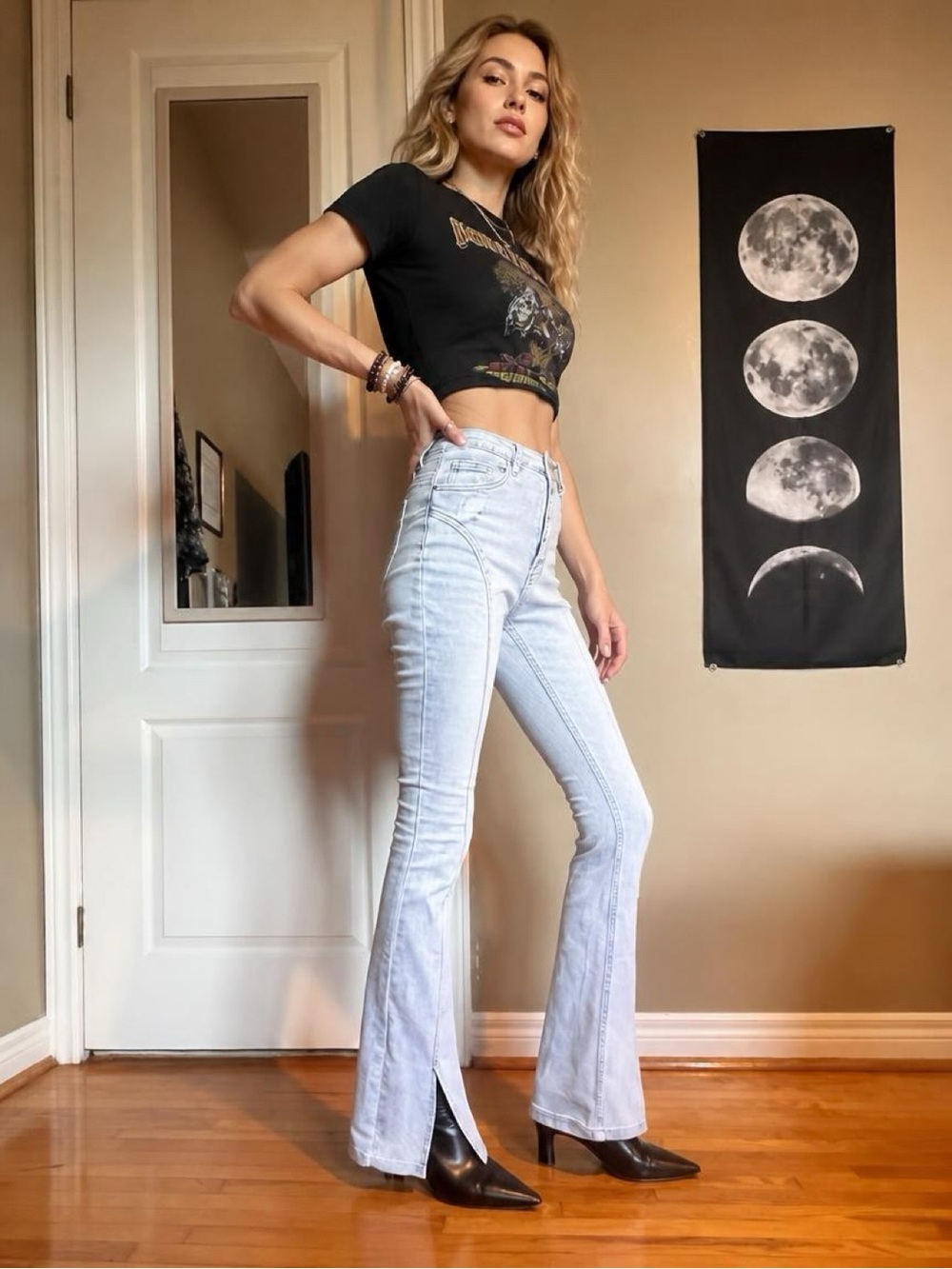 Oh Polly Jeans High-Rise Flare Jeans
